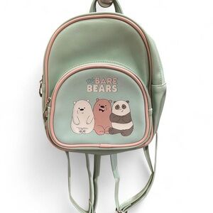 We Bare Bears Mini Backpack - Mint & Pink